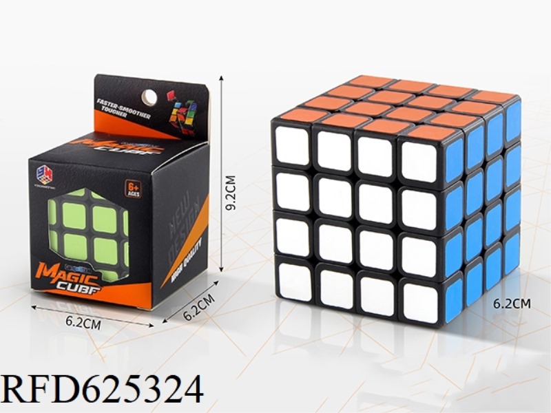 FOUR-STEP BLACK STICKER RUBIK'S CUBE