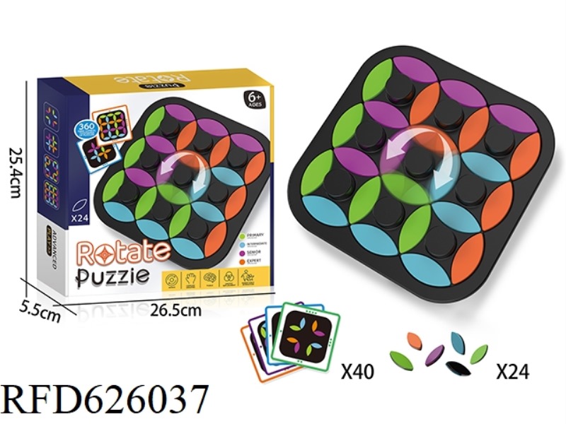 ROTATING JIGSAW PUZZLE BOARD GAME