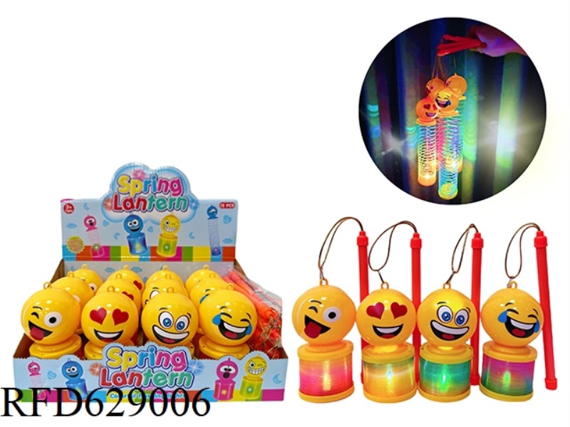 FOUR EMOTICONS RAINBOW CIRCLE LANTERN 12PCS