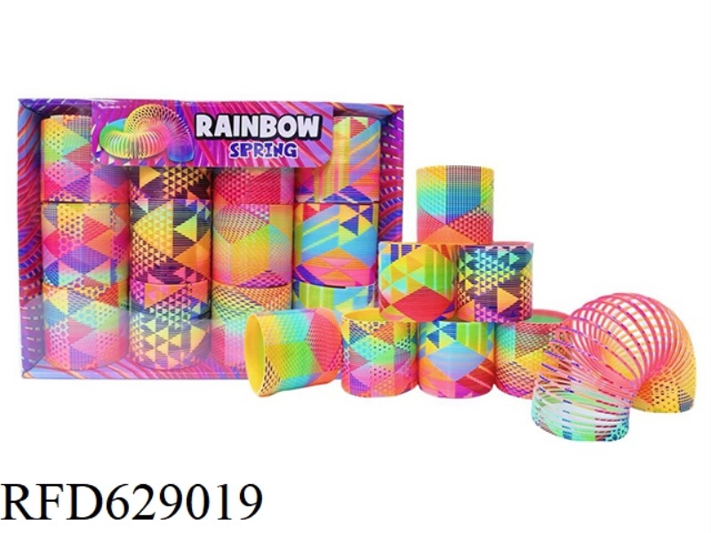 TAIWAN BAY COLOR GEOMETRIC PATTERN RAINBOW CIRCLE 12PCS