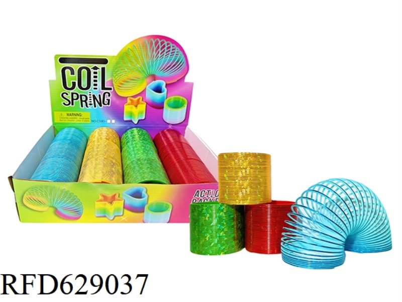 FOUR-COLOR LASER METALLIC RAINBOW CIRCLE 12PCS