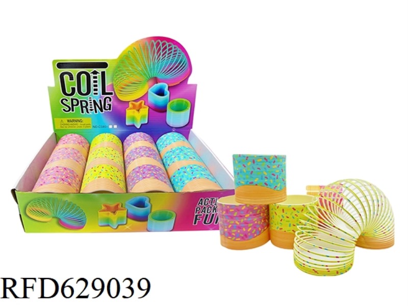 DONUT PATTERN RAINBOW CIRCLE 12PCS