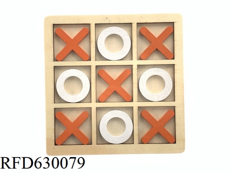 WOODEN CLASSIC XO TIC-TAC-TOE CHESS
