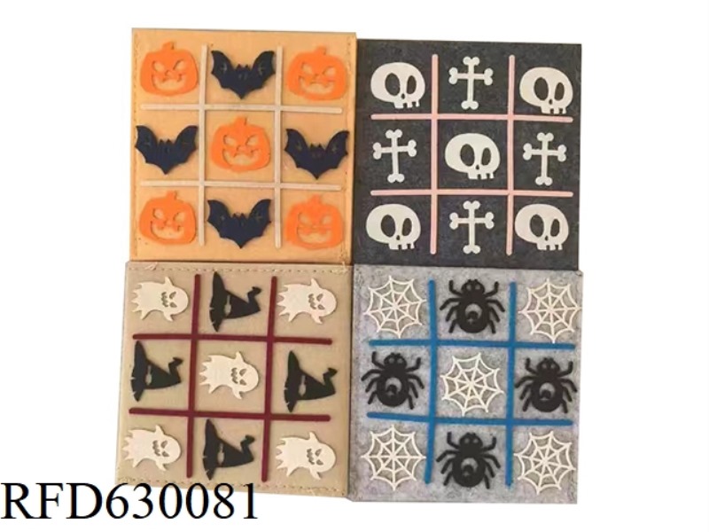 HALLOWEEN FUNNY FELT CLASSIC XO CHESS BAG STORAGE