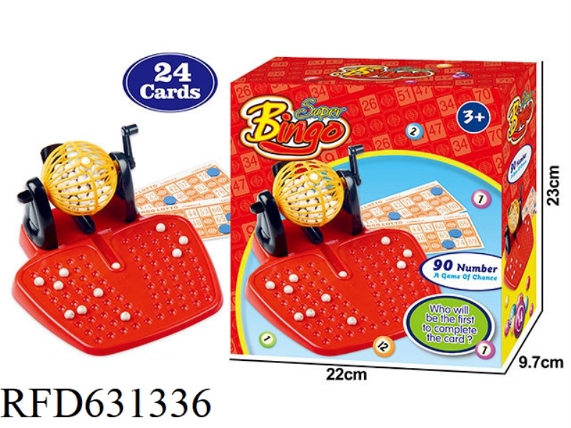 90-YARD 24-CARD MANUAL LOTTERY MACHINE