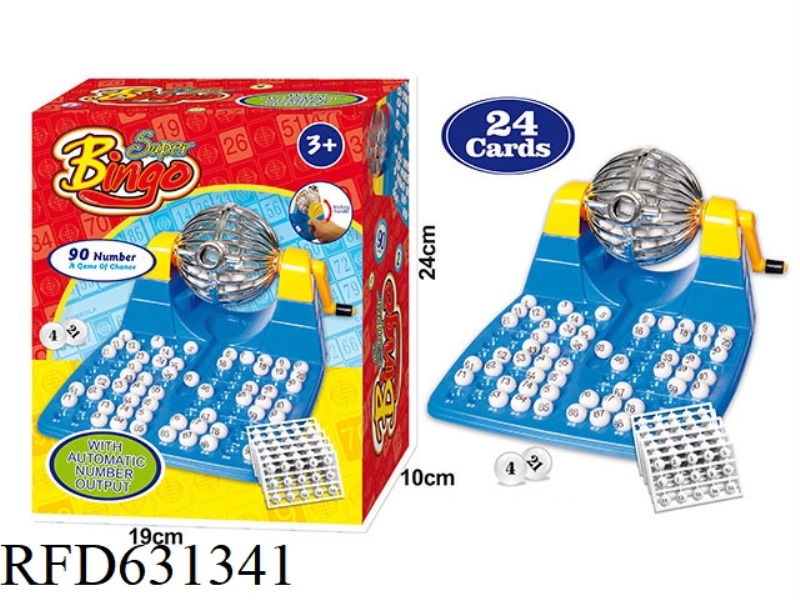 90-YARD 24-CARD MANUAL LOTTERY MACHINE