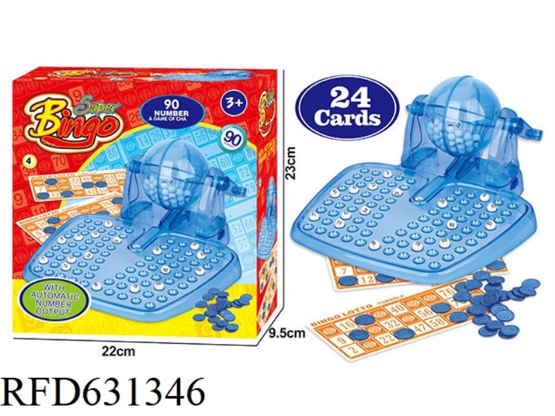 90-YARD 24-CARD MANUAL LOTTERY MACHINE