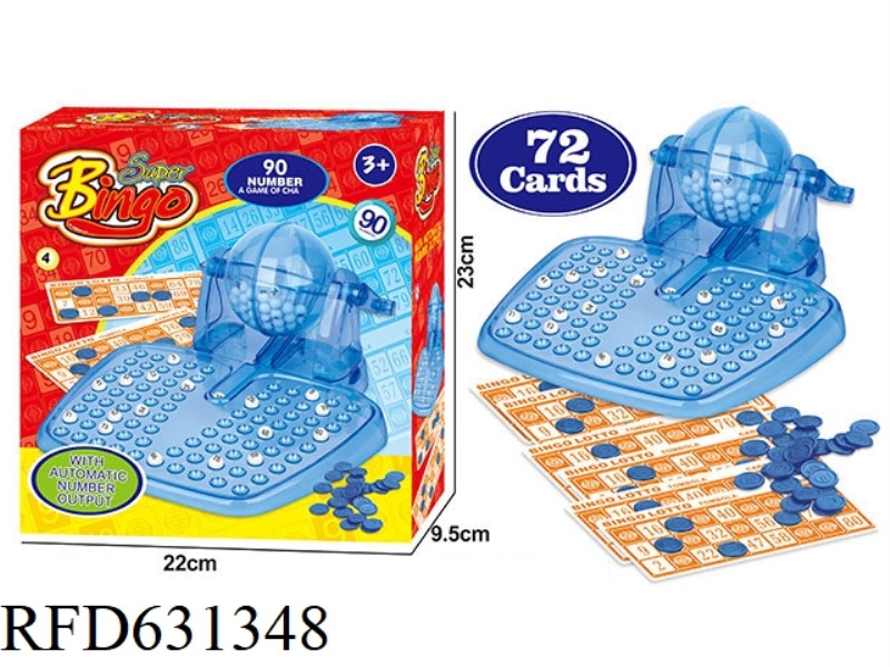 90-YARD 72-CARD MANUAL LOTTERY MACHINE
