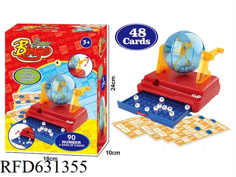 90-YARD 48-CARD MANUAL LOTTERY MACHINE