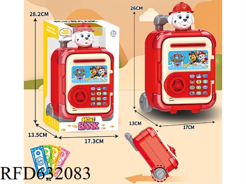 TROLLEY BOX CARTOON PIGGY BANK