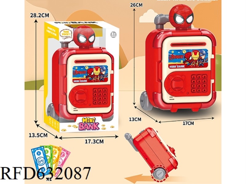TROLLEY BOX CARTOON PIGGY BANK
