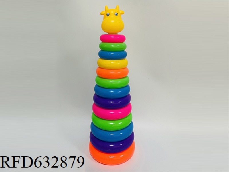 13TH FLOOR ENGLISH RAINBOW RING BIG BULL HEAD