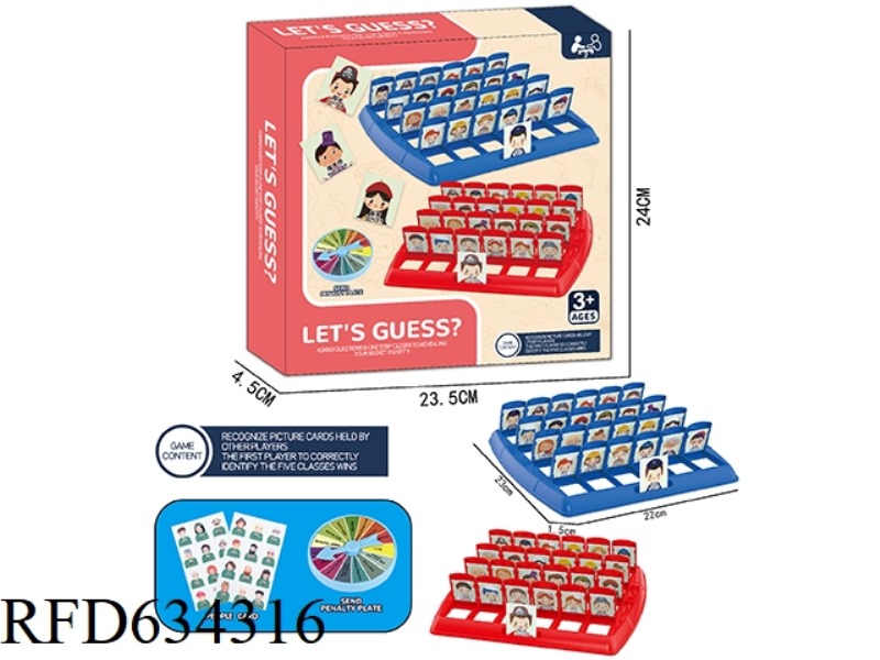 GUESS WHO I AM CHARACTER CARD (LARGE)
