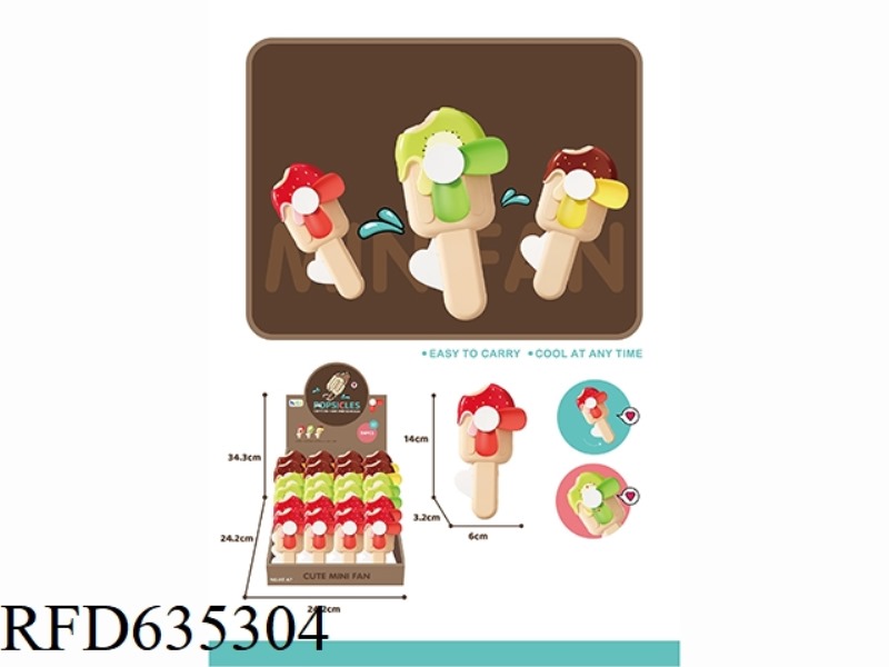 HAND PRESSED ICE CREAM FAN