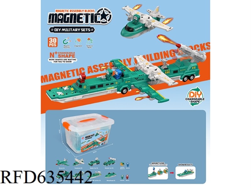 MAGNETIC MILITARY TOY (30PCS)