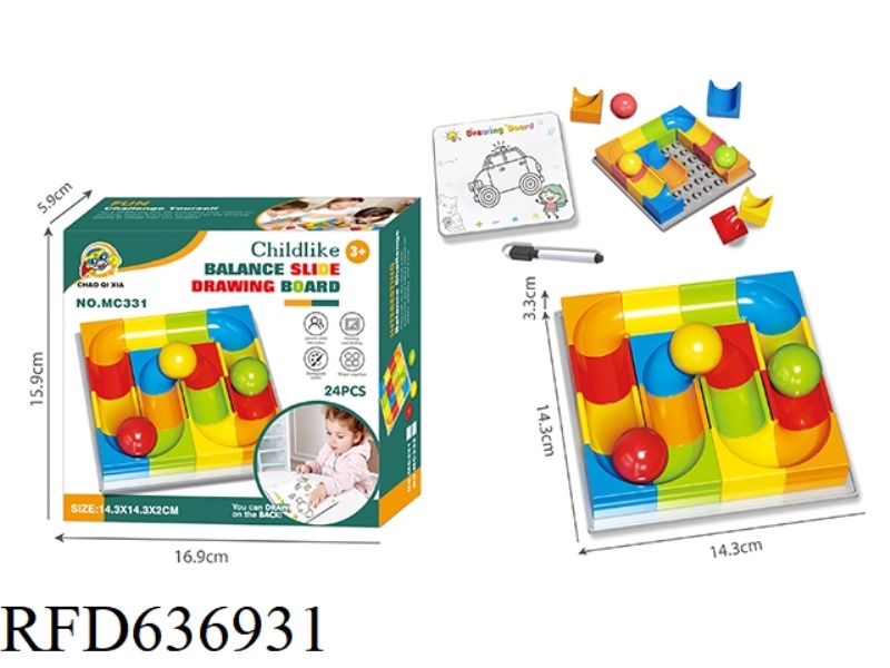 PUZZLE BALANCE BALL DRAWING BOARD