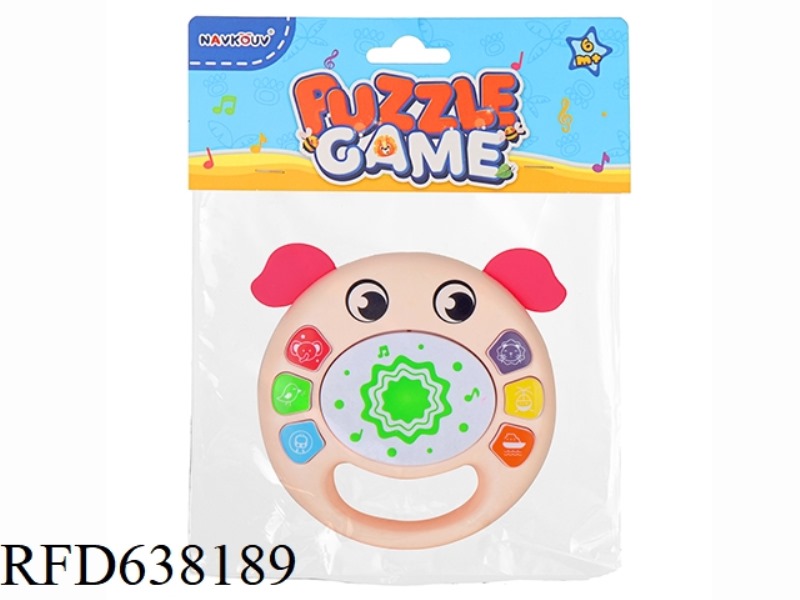 CARTOON PINK PIGGY HAND BEATING DRUM