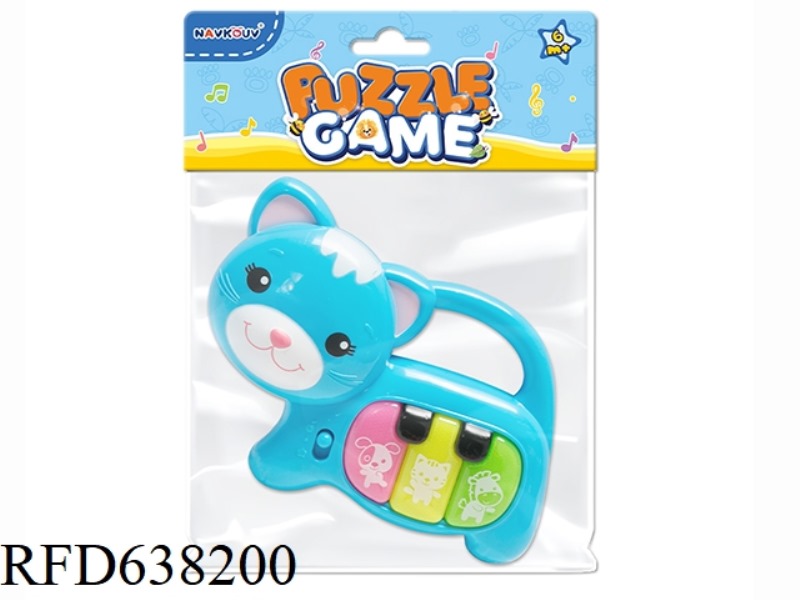 CARTOON CAT THREE COLOR BUTTON FINGER PIANO
