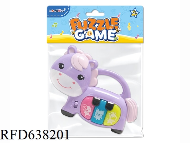 CARTOON PONY THREE COLOR BUTTON FINGER PIANO