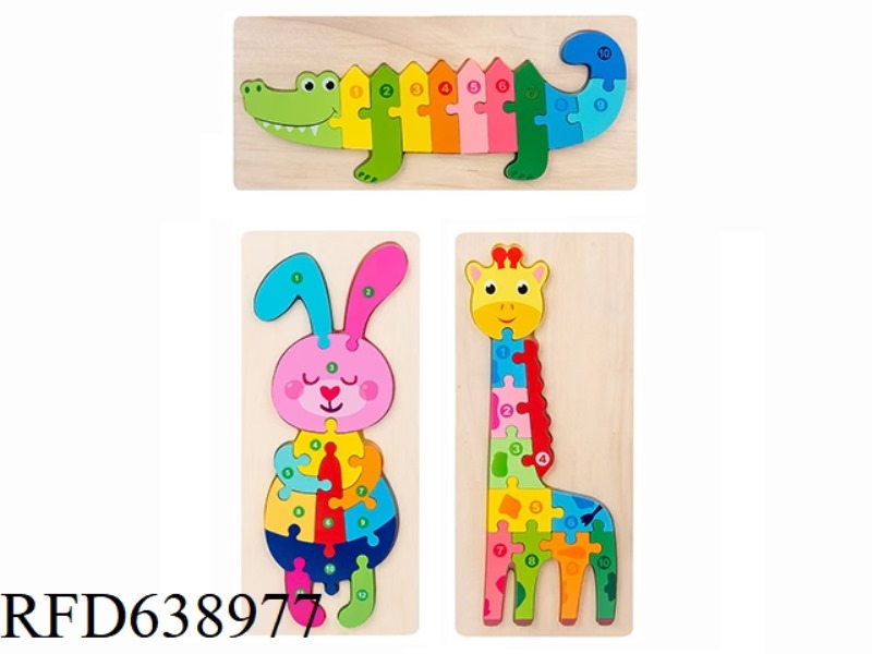 CROCODILE RABBIT GIRAFFE