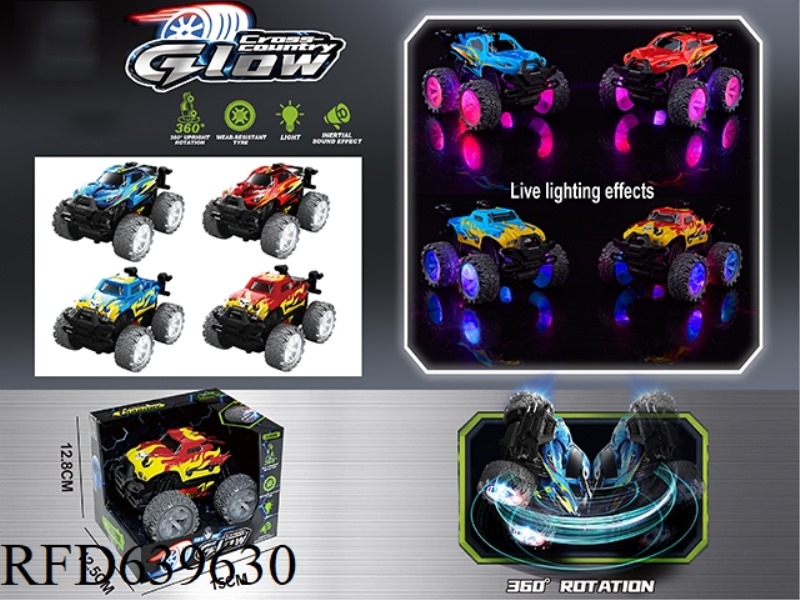 PADDLE WHEEL INERTIA ACOUSTO-OPTIC STUNT CAR