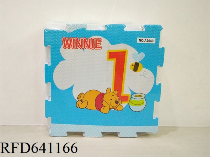 8 PIECES OF DIGITAL WINNIE THE POOH EVA FLOOR MAT