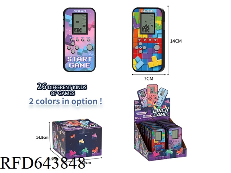 TETRIS GAME CONSOLE (MIDDLE SCREEN) 12PCS