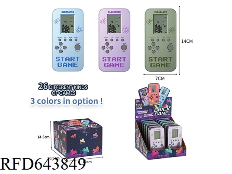 TETRIS GAME CONSOLE (MIDDLE SCREEN) 12PCS