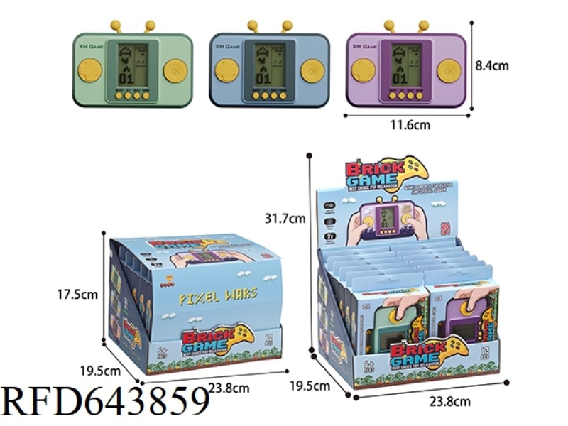 TETRIS GAME CONSOLE (MIDDLE SCREEN) 12PCS