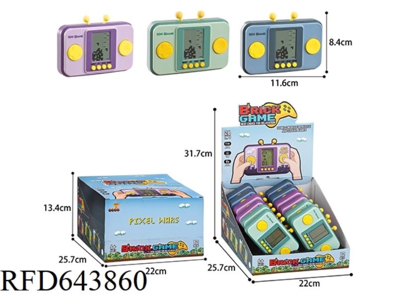 TETRIS GAME CONSOLE (MIDDLE SCREEN) 12PCS