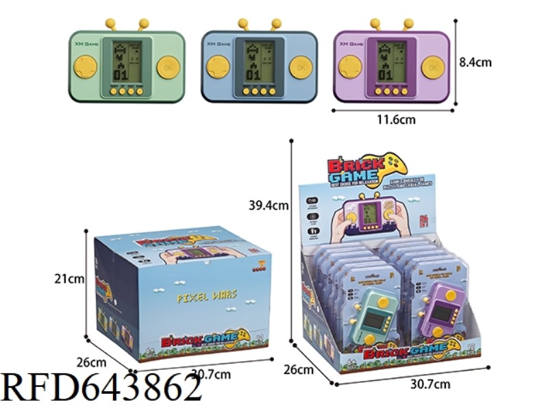 TETRIS GAME CONSOLE (MIDDLE SCREEN) 12PCS