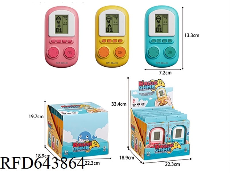 TETRIS GAME CONSOLE (MIDDLE SCREEN) 12PCS