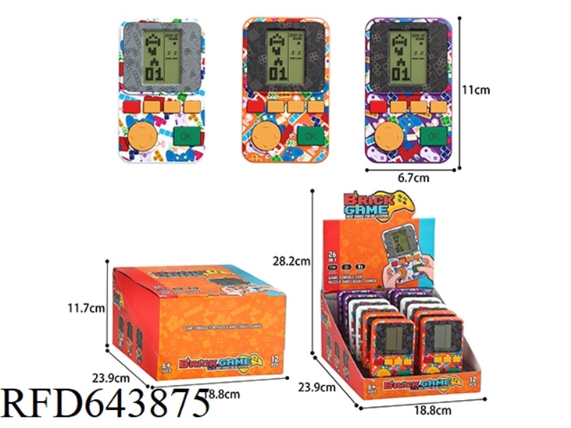 TETRIS GAME CONSOLE (MIDDLE SCREEN) 12PCS