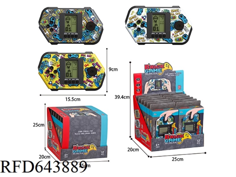 TETRIS GAME CONSOLE (MIDDLE SCREEN) 12PCS