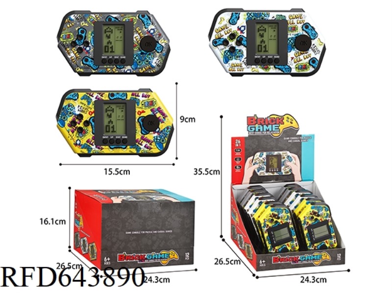 TETRIS GAME CONSOLE (MIDDLE SCREEN) 12PCS
