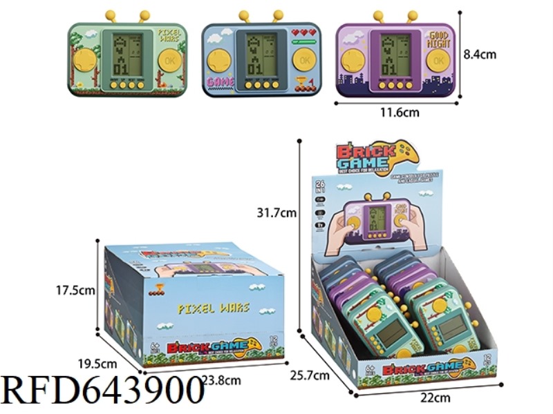 TETRIS GAME CONSOLE (MIDDLE SCREEN) 12PCS