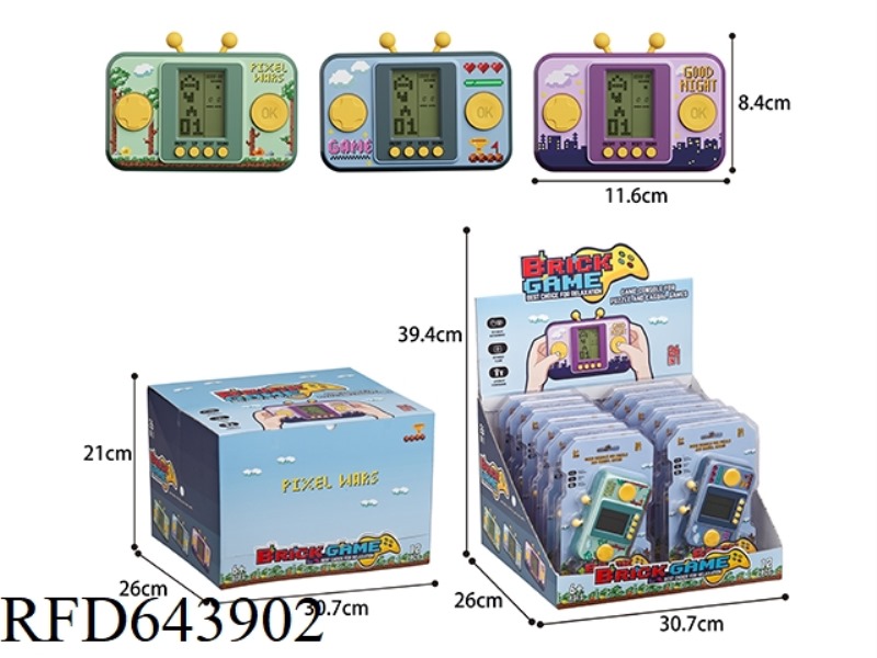 TETRIS GAME CONSOLE (MIDDLE SCREEN) 12PCS
