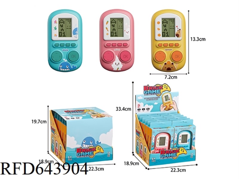 TETRIS GAME CONSOLE (MIDDLE SCREEN) 12PCS