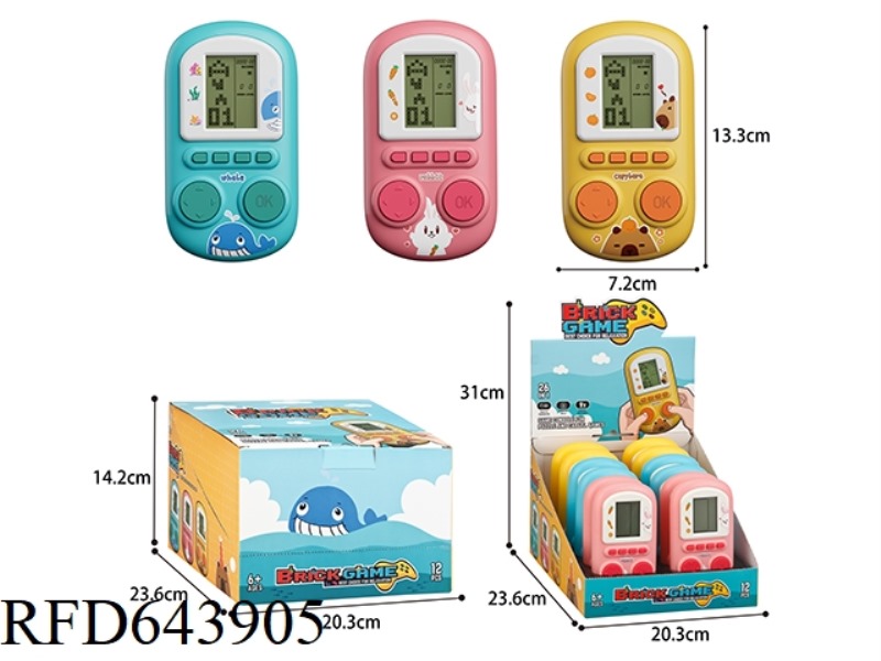 TETRIS GAME CONSOLE (MIDDLE SCREEN) 12PCS