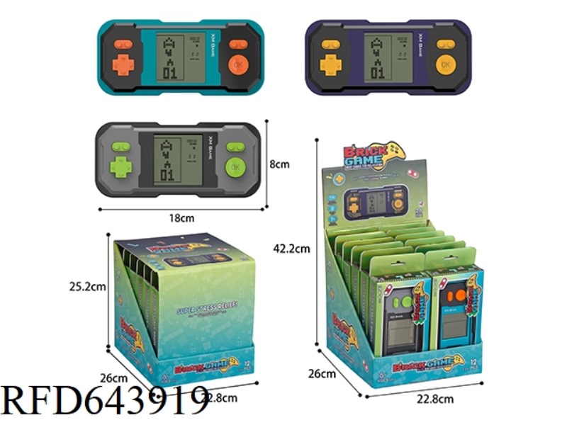 TETRIS GAME CONSOLE (LARGE SCREEN) 12PCS