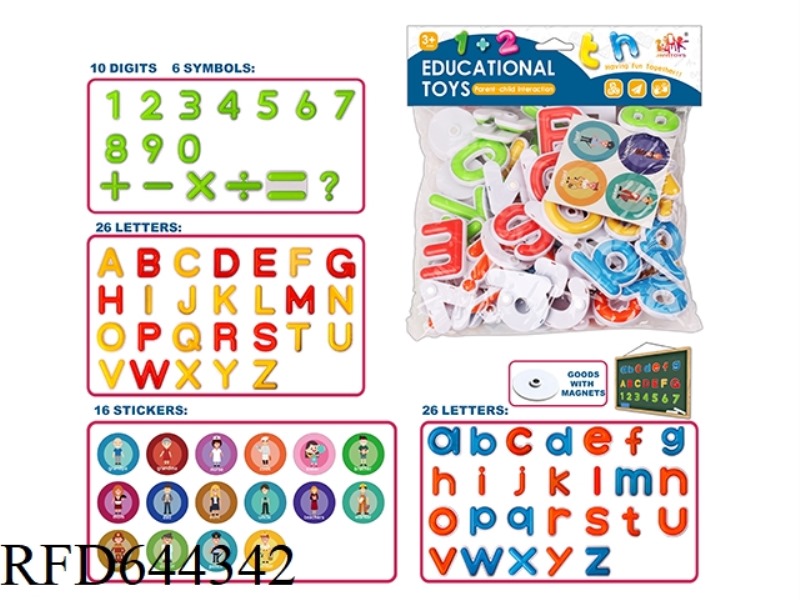 MAGNETIC LETTER STICKERS FOR FAMILY MEMBERS