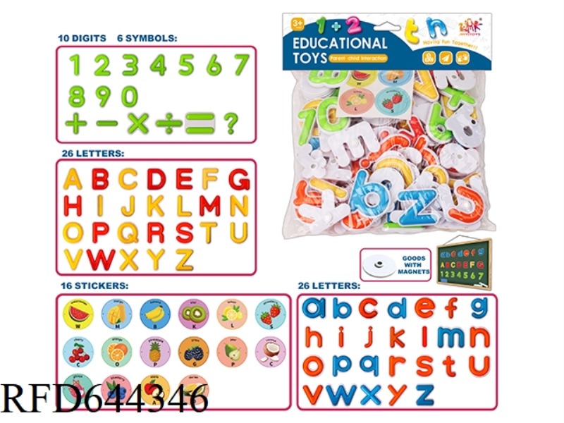 FRUIT MAGNETIC LETTER STICKERS