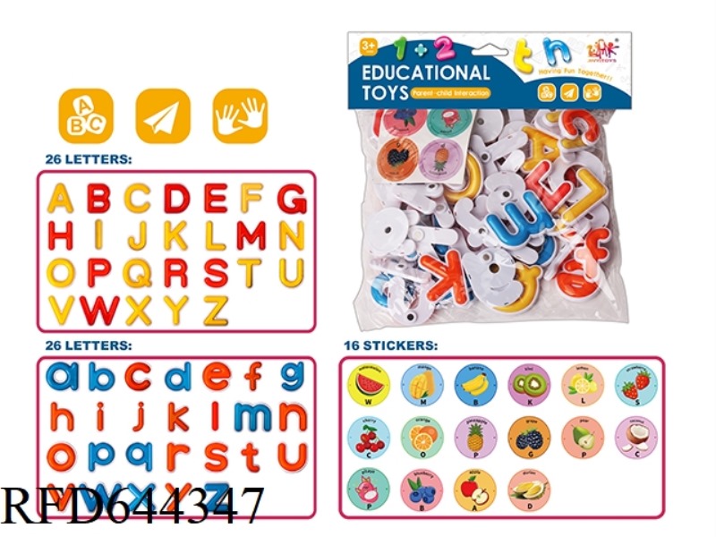FRUIT MAGNETIC LETTER STICKERS