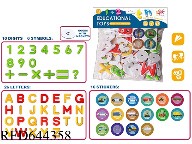 MAGNETIC LETTER STICKERS FOR CARS