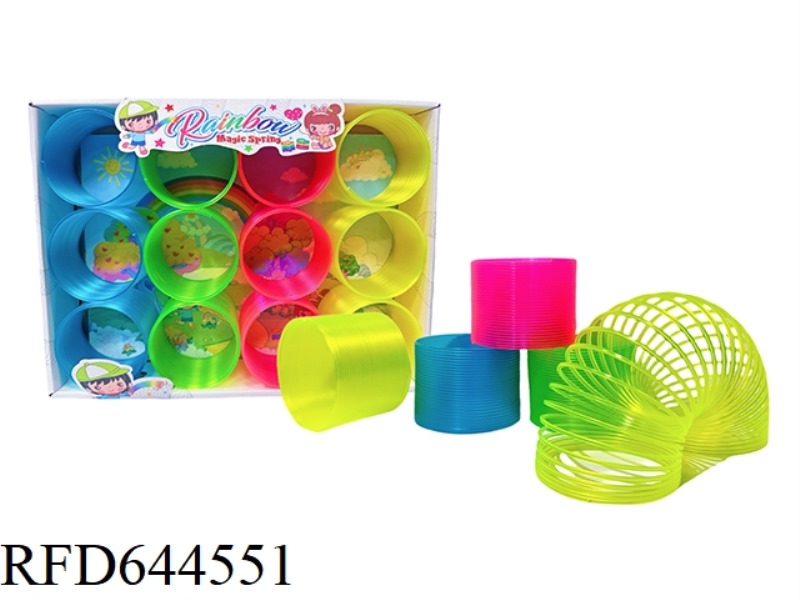 LARGE FOUR-COLOR TRANSPARENT RAINBOW CIRCLE 12PCS