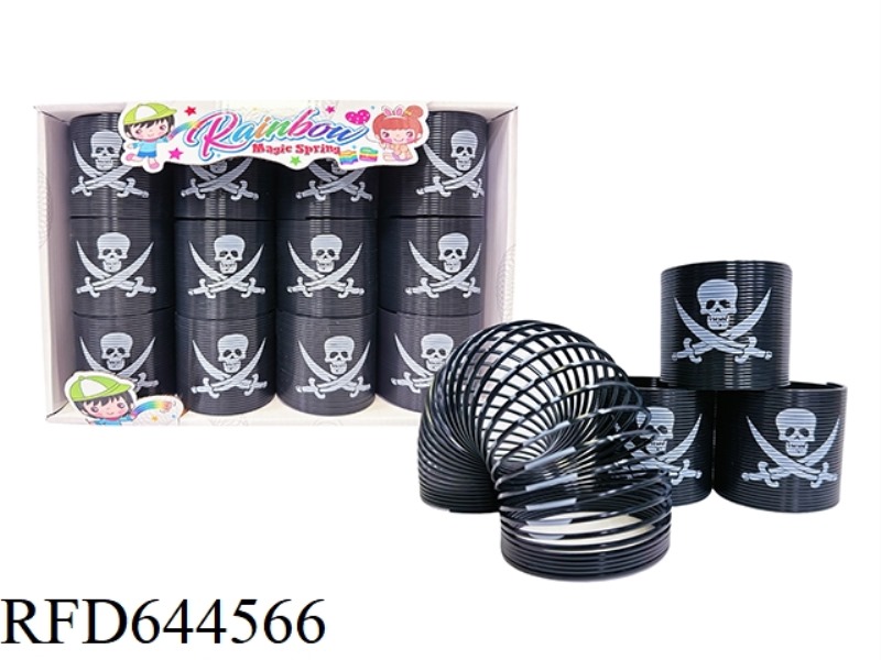 7.5 SKULL PATTERN RAINBOW CIRCLE 12PCS