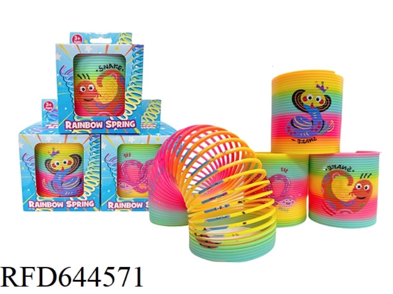 8.7*9 RAINBOW CIRCLE, A TAIWANESE CARTOON SNAKE.