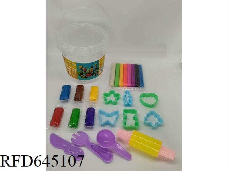 18PCS COLORED CLAY SET/KEG