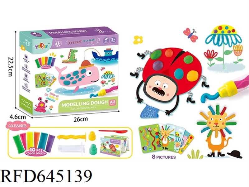 ANIMAL CARD COLORED MUD