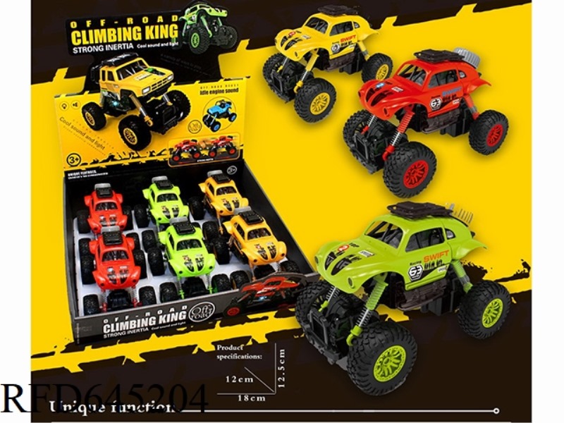 SOUND AND LIGHT INERTIA BEETLE CLIMBING CAR